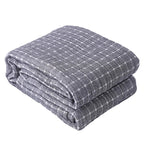 Cotton Blanket Breathable Mesh Lightweight Machine Washable
