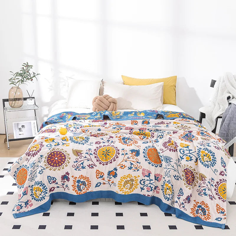 Cotton Blanket Soft & Cooling Breathable