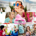 Cotton Candy Machine Portable 450W Fast Motor Removable Bowl
