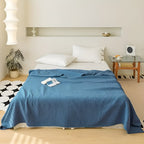 Cotton Throw Blanket Antibacterial & Breathable Year-Round