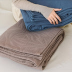 Cotton Throw Blanket Antibacterial & Breathable Year-Round