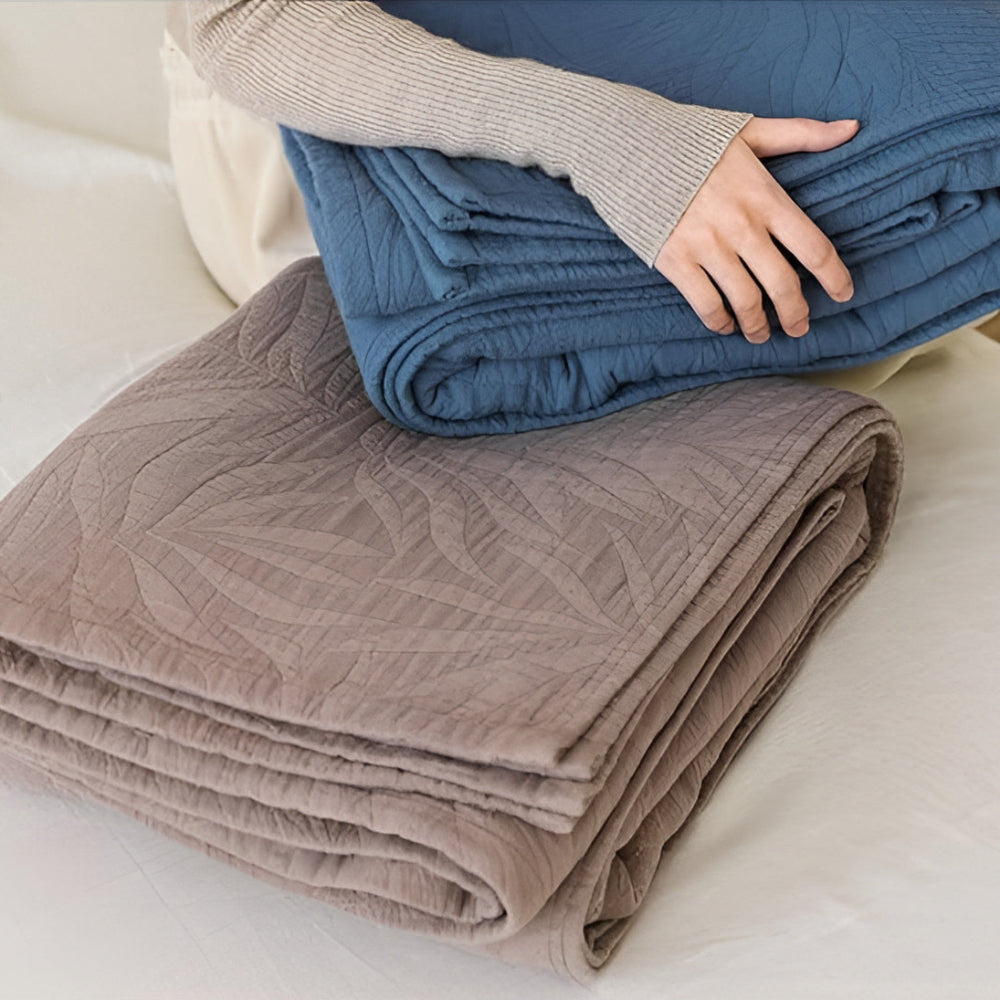 Cotton Throw Blanket Antibacterial & Breathable Year-Round