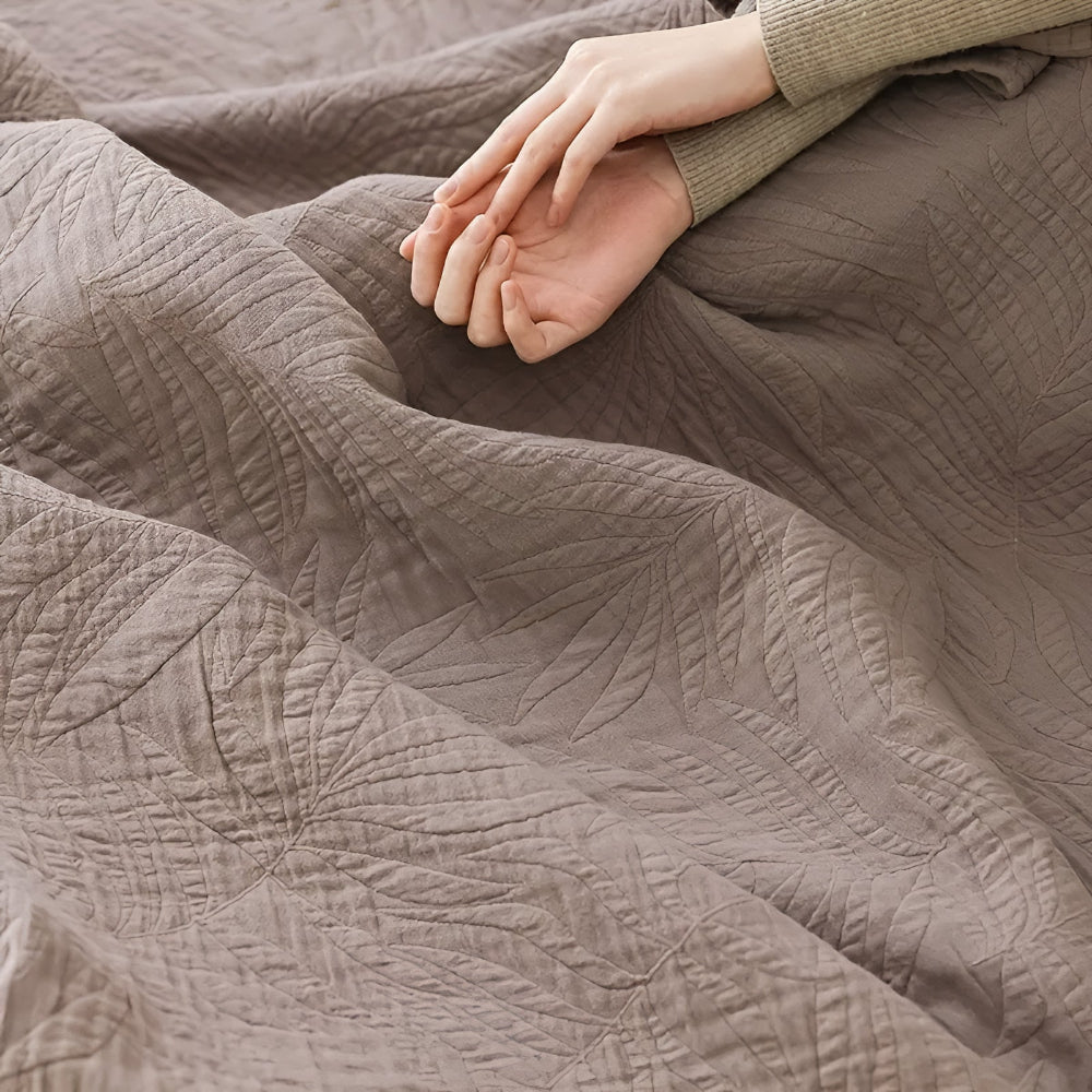 Cotton Throw Blanket Antibacterial & Breathable Year-Round