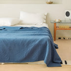 Cotton Throw Blanket Antibacterial & Breathable Year-Round