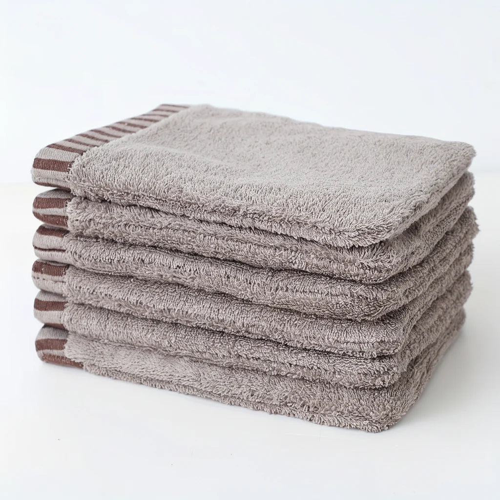 Cotton Washcloths High Absorbency Set of 6