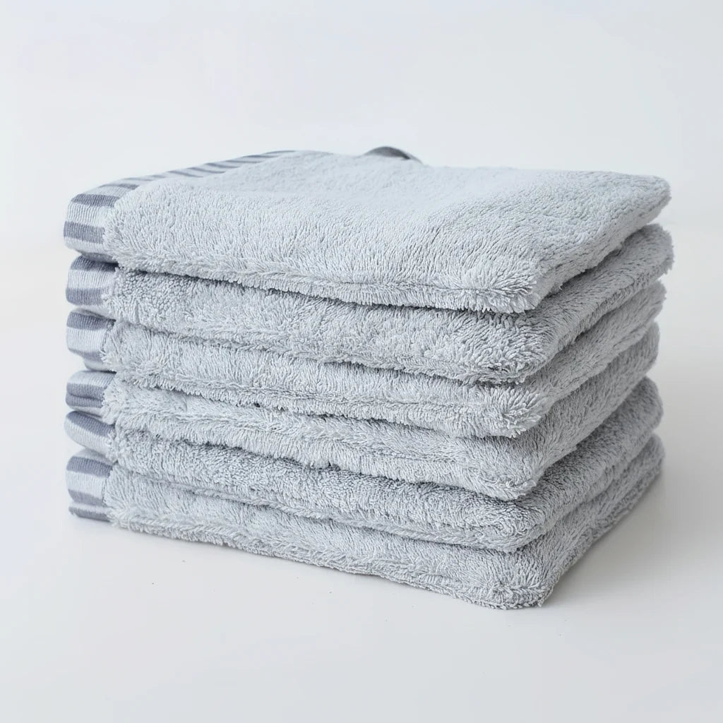Cotton Washcloths High Absorbency Set of 6