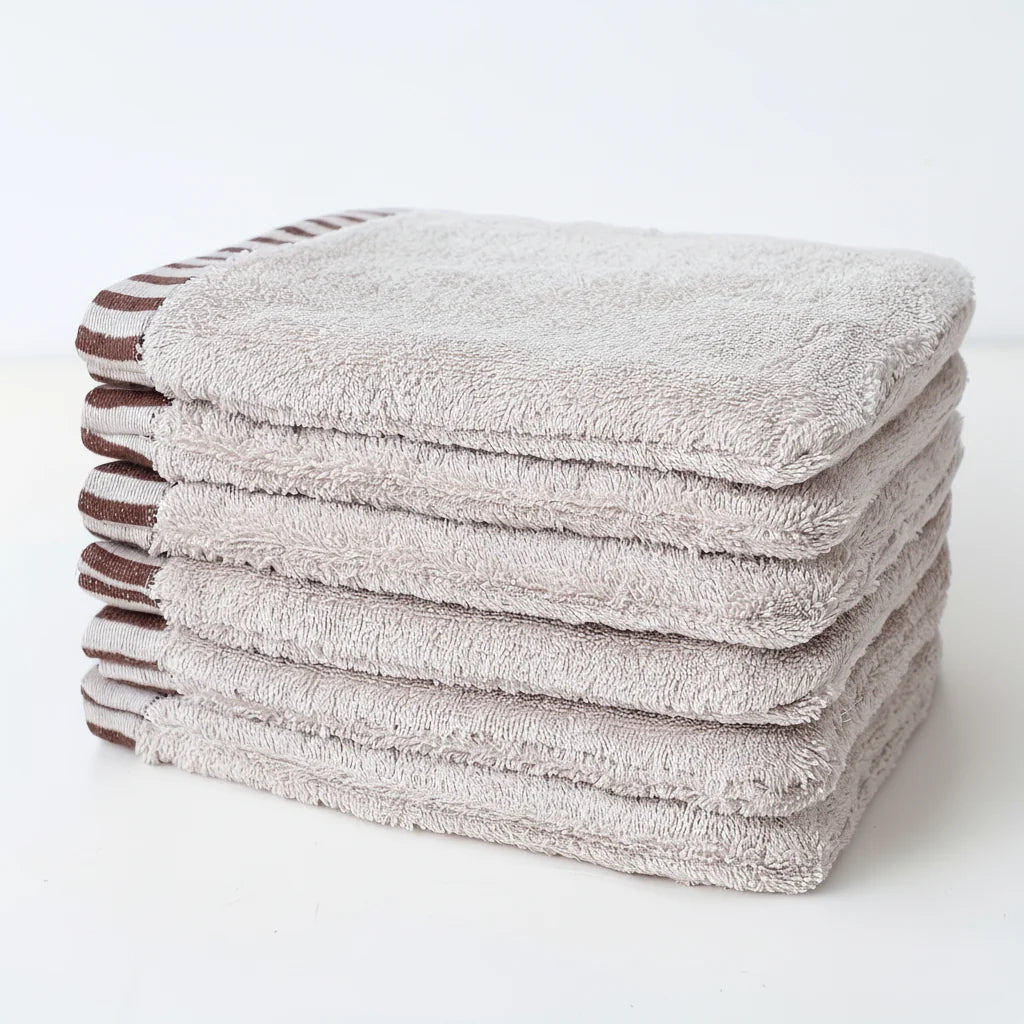 Cotton Washcloths High Absorbency Set of 6