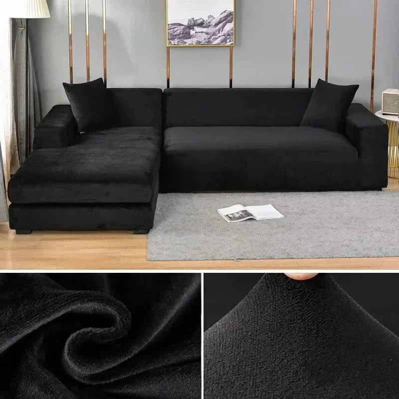 Couch Cover Stretch Velvet Soft Anti-Slip & Machine Washable