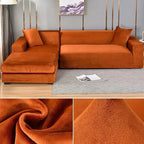 Couch Cover Stretch Velvet Soft Anti-Slip & Machine Washable