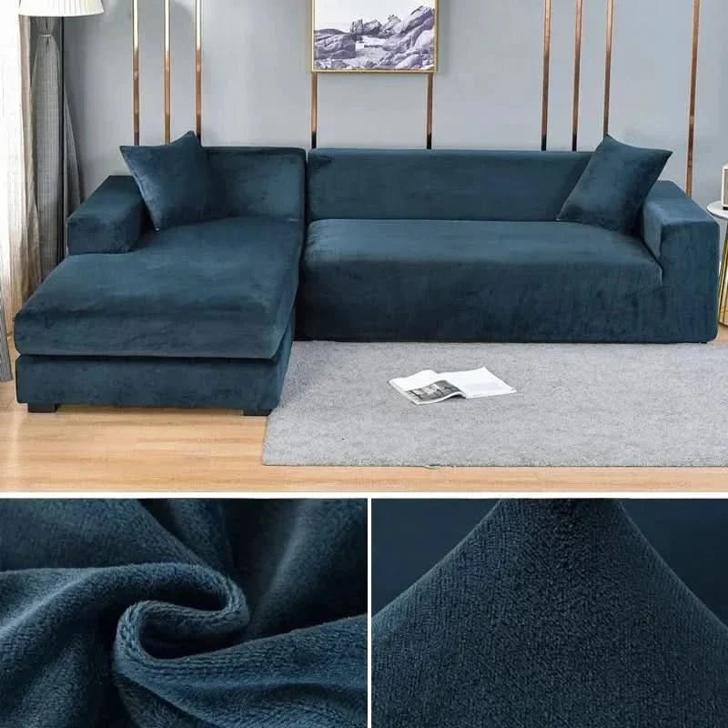Couch Cover Stretch Velvet Soft Anti-Slip & Machine Washable