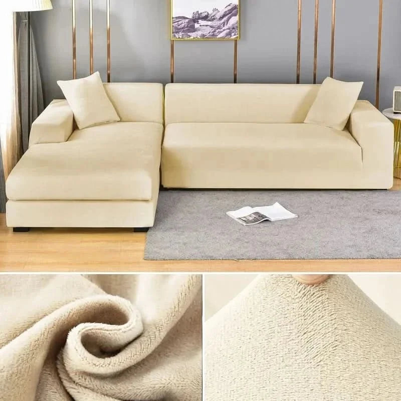 Couch Cover Stretch Velvet Soft Anti-Slip & Machine Washable
