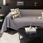 Couch Cover Textured Fabric Tassel Edge Machine Washable
