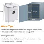 Countertop Compost Bin Airtight Rolling Lid 2.4 Gallon