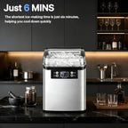 Countertop Ice Maker Automatic Fast Ice Production Compact