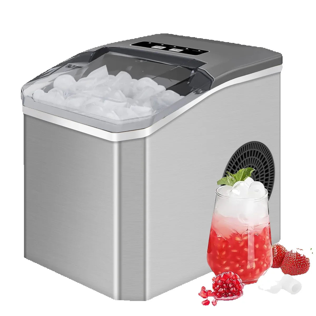 Countertop Ice Maker Self-Cleaning & Ultra-Quiet 15kg Daily