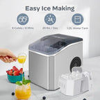 Countertop Ice Maker Self-Cleaning & Ultra-Quiet 15kg Daily