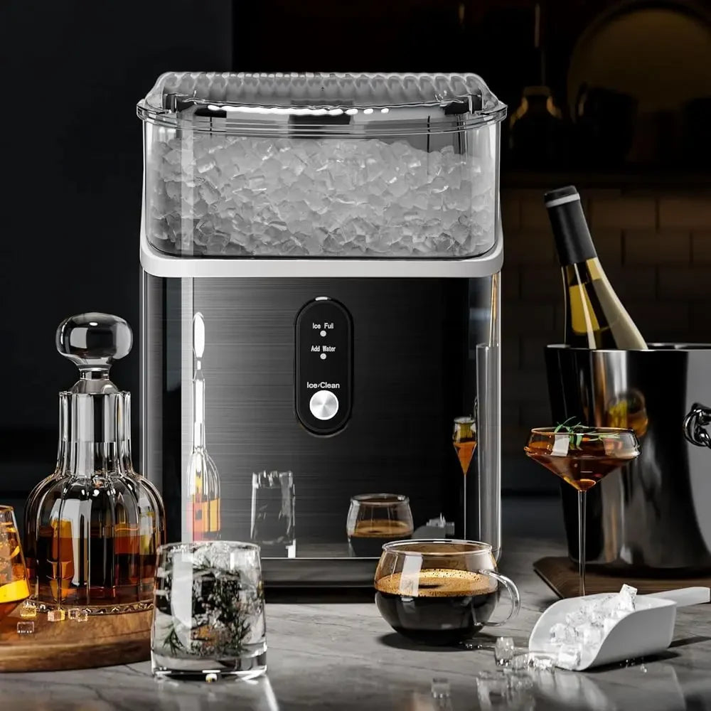 Countertop Nugget Ice Maker Self-Cleaning 35 Lb Per Day