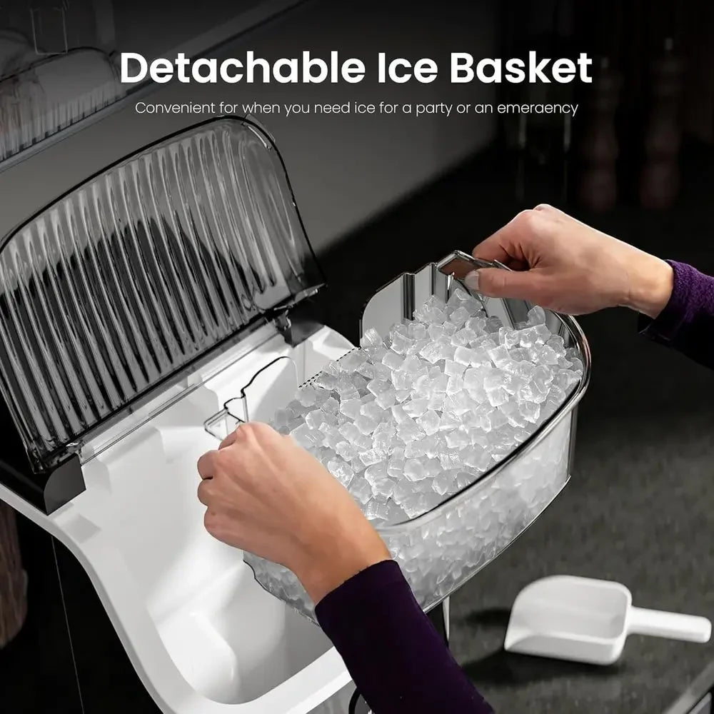 Countertop Nugget Ice Maker Self-Cleaning 35 Lb Per Day