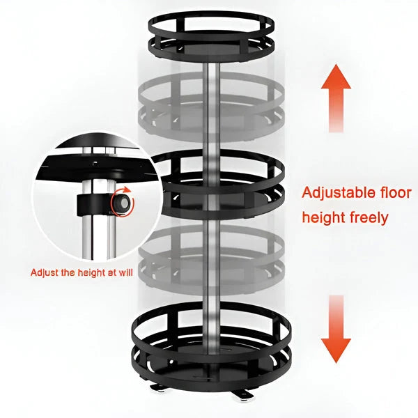 Countertop Organizer 3-Tier Rotating Metal