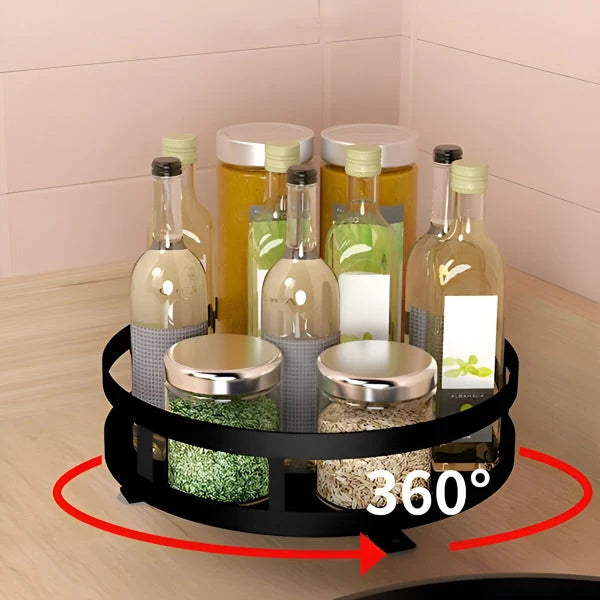 Countertop Organizer 3-Tier Rotating Metal