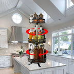 Countertop Organizer 3-Tier Rotating Metal