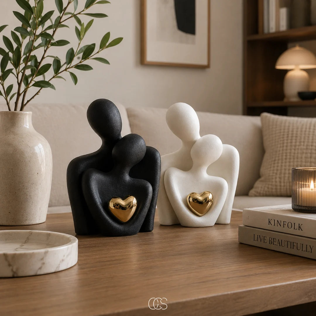 Couple Figurine Minimalist High-Quality Ceramic