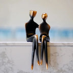 Couple Statue Durable Resin Romantic Table & Shelf Decor