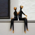 Couple Statue Durable Resin Romantic Table & Shelf Decor
