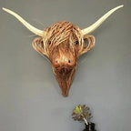 Cow Wall Sculpture Hand-Finished Wall Mount Ready