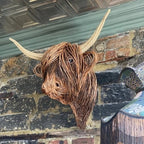 Cow Wall Sculpture Hand-Finished Wall Mount Ready