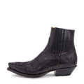 Cowboy Boots Embroidered Leather Rubber Sole