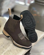 Cowboy Boots Leather Ergonomic Fit Durable Sole