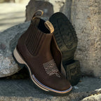 Cowboy Boots Leather Ergonomic Fit Durable Sole