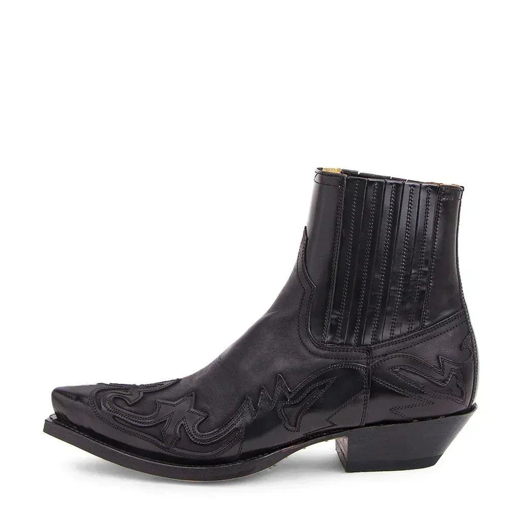 Cowboy Boots PU Leather 5 Cm Heel Comfortable Fit