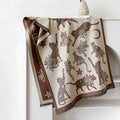 Cozy Soft Microfiber Cat Print Scarf (Machine Washable)