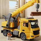 Crane Truck Toy Lights & Sounds Movable Parts