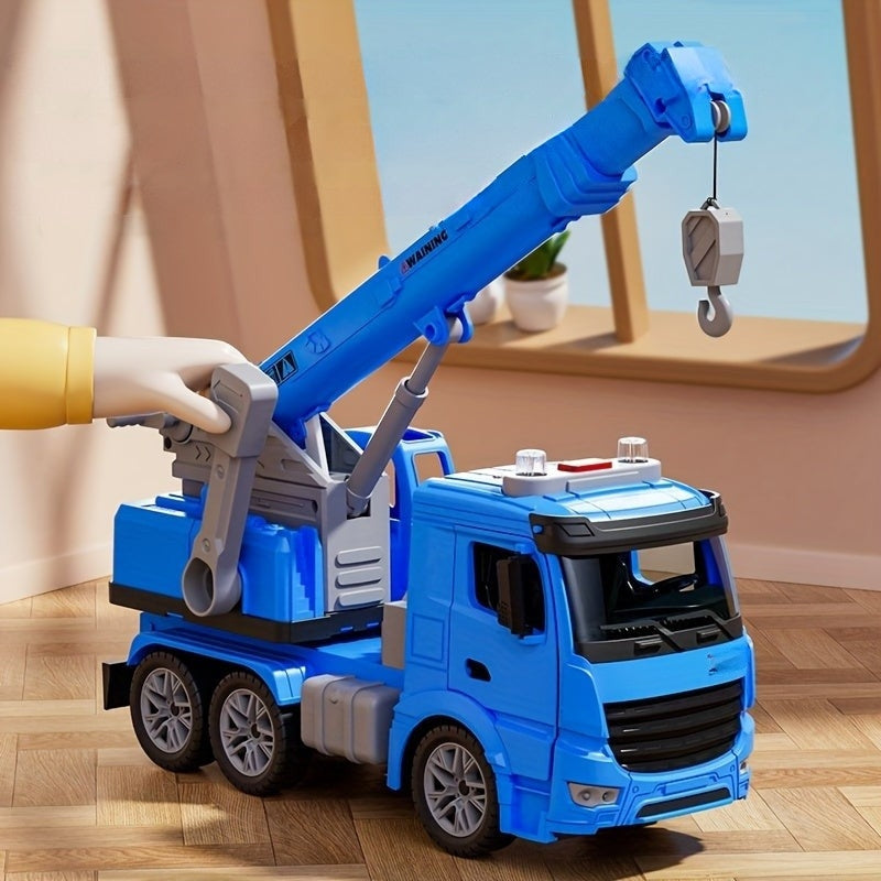 Crane Truck Toy Lights & Sounds Movable Parts