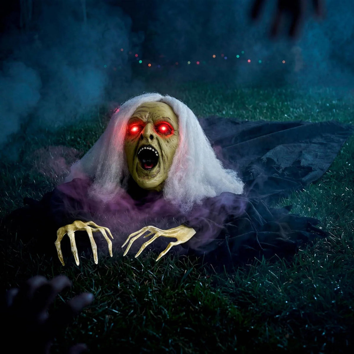 Crawling Zombie Prop Motion-Activated Eyes & Sounds