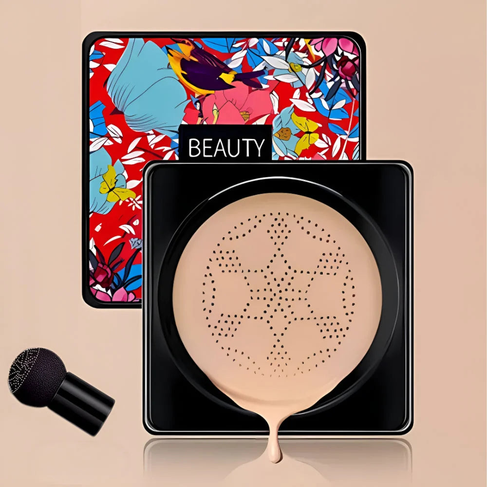 Cream Foundation Compact Built-In Sponge 2-Pack