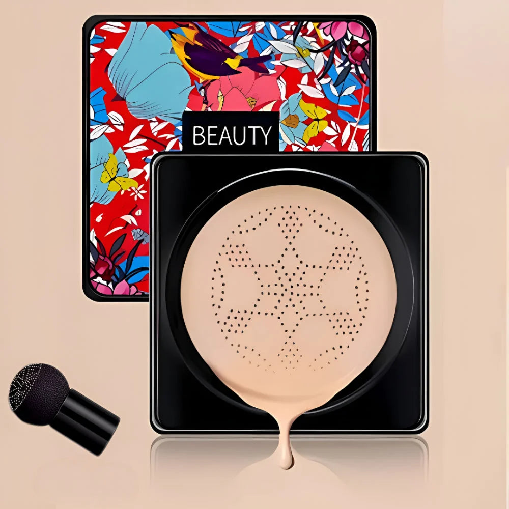 Cream Foundation Compact Built-In Sponge 2-Pack