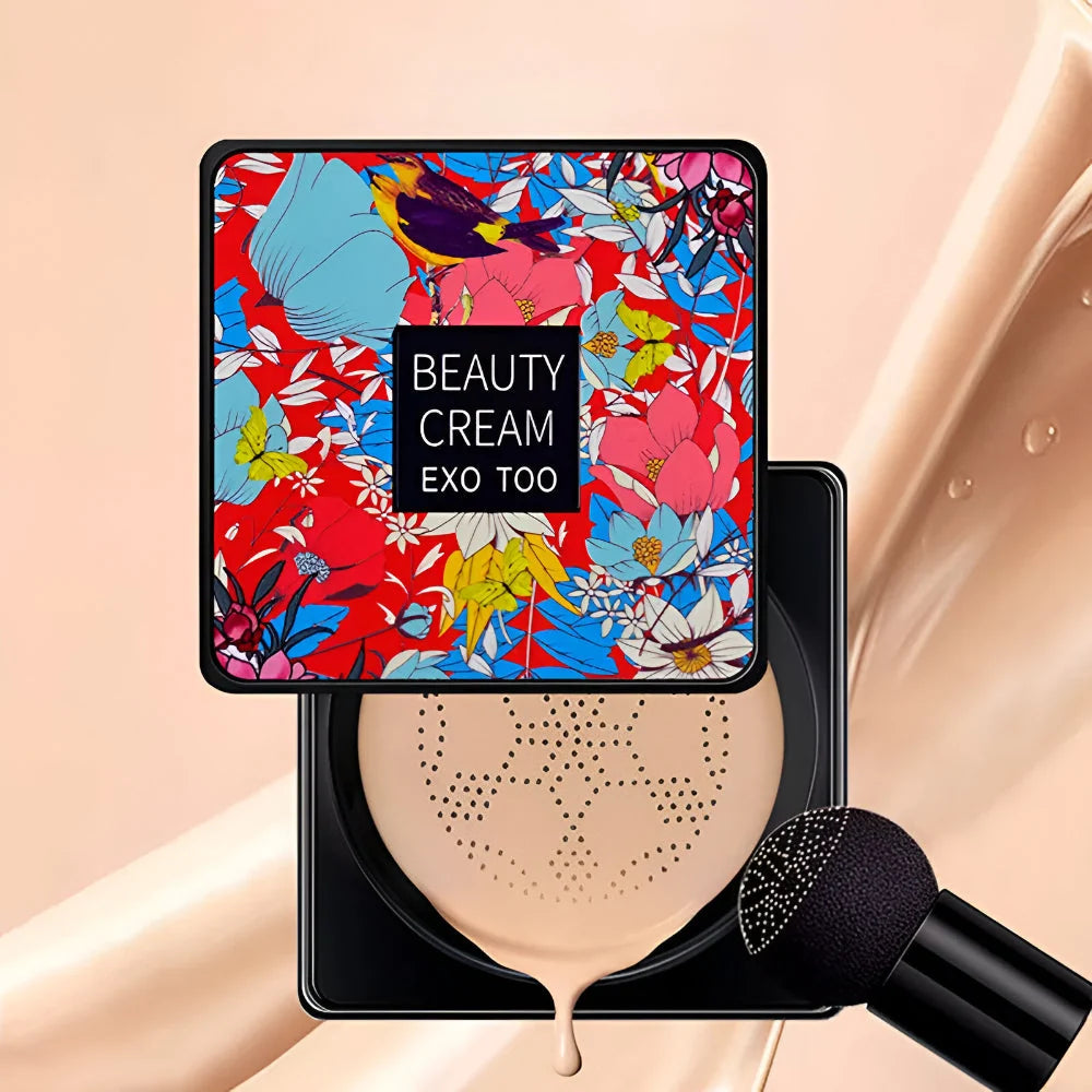 Cream Foundation Compact Built-In Sponge 2-Pack