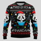 Crew Neck Sweater Festive Graphic Relaxed Fit Machine Washable
