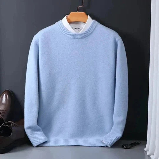 Crewneck Sweater Cashmere-Effect Lightweight & Soft