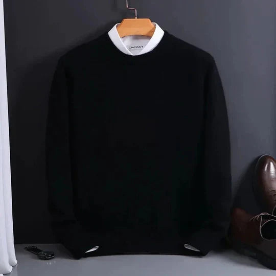 Crewneck Sweater Cashmere-Effect Lightweight & Soft