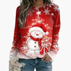 Crewneck Sweatshirt Reindeer Graphic Relaxed Fit