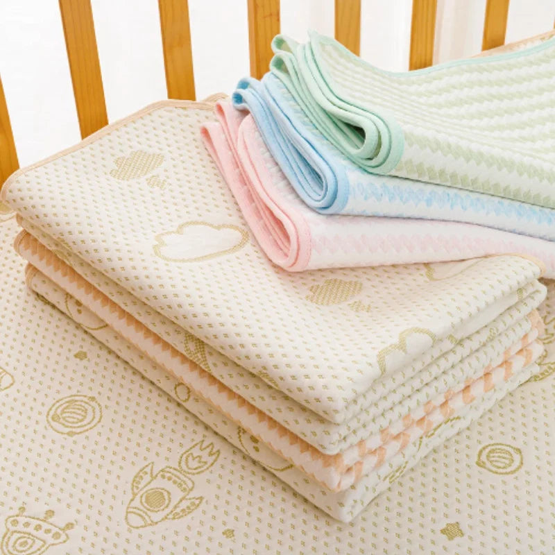 Crib Mattress Protector Leak-Proof Soft Cotton Anti-Slip