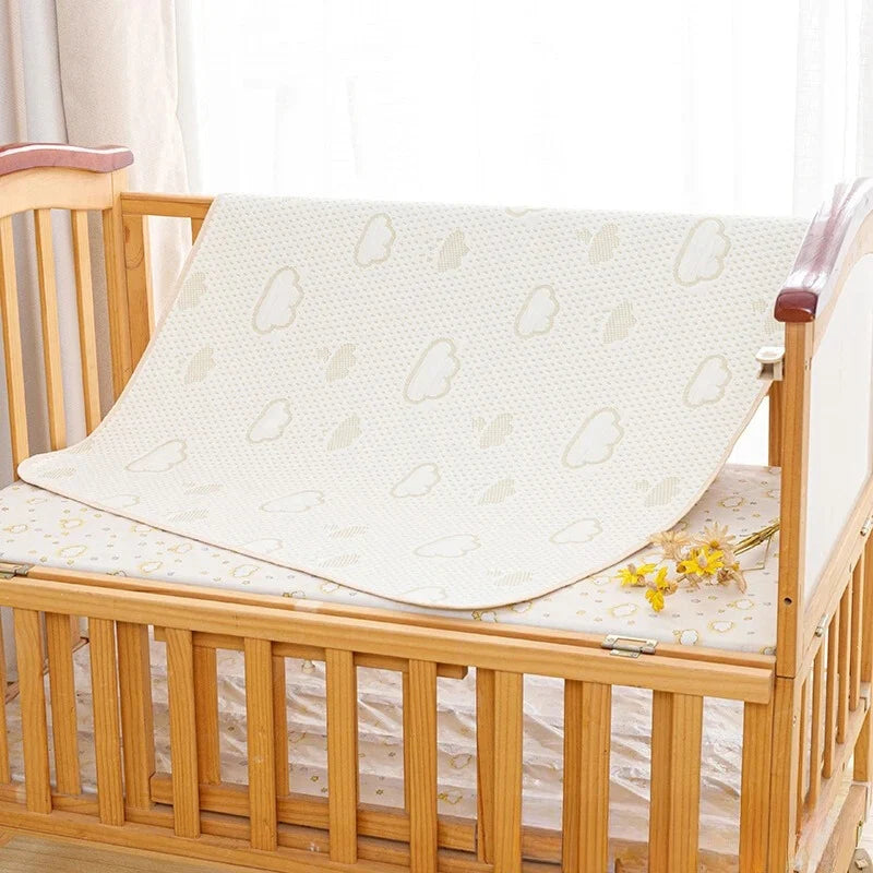 Crib Mattress Protector Leak-Proof Soft Cotton Anti-Slip