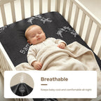 Crib Mattress Protector Waterproof & Noiseless Elastic Fitted Corners