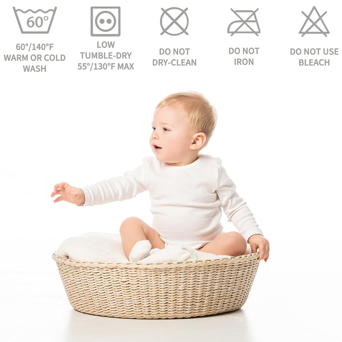 Crib Mattress Protector Waterproof & Noiseless Elastic Fitted Corners