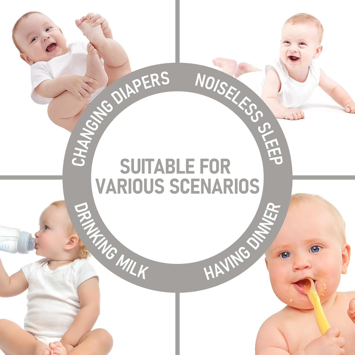 Crib Mattress Protector Waterproof & Noiseless Elastic Fitted Corners